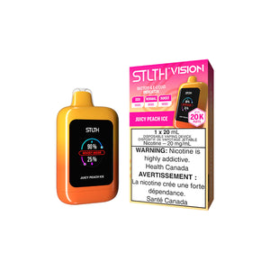 Juicy Peach Ice by Stlth Vision 20000 Puff 20ml Rechargeable- Disposable Vape