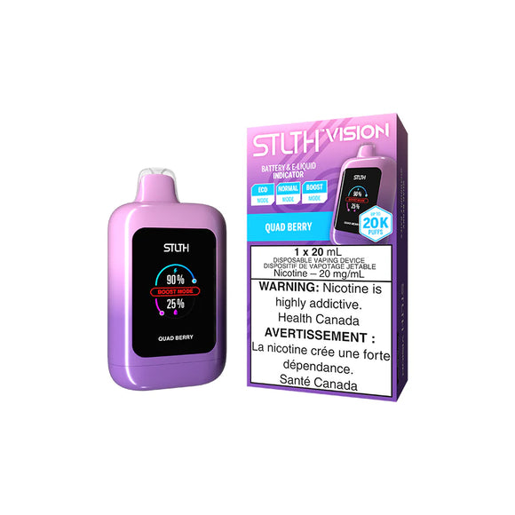 Quad Berry by Stlth Vision 20000 Puff 20ml Rechargeable- Disposable Vape