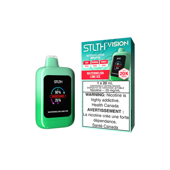 Watermelon Lime Ice by Stlth Vision 20000 Puff 20ml Rechargeable- Disposable Vape