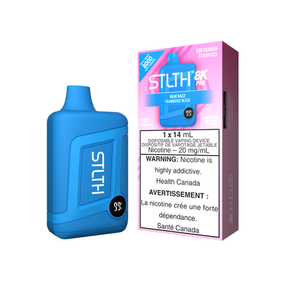 Blue Razz by Stlth 8K Pro 8000 Puff 14ml Rechargeable- Disposable Vape