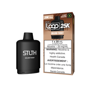 Golden Ticket by Stlth Loop 25K - Closed Pod System [ON]