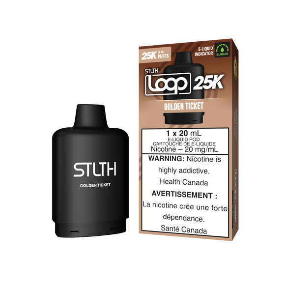 Golden Ticket by Stlth Loop 25K - Closed Pod System [ON]