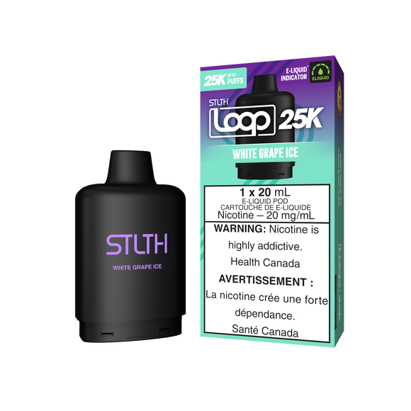 White Grape Ice by Stlth Loop 25K - Closed Pod System [CAN]