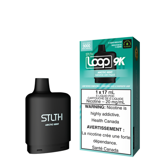 Arctic Mint by Stlth Loop 9K - Closed Pod System (Level X device compatible with adapter)