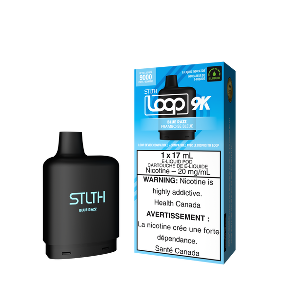 Blue Razz by Stlth Loop 9K - Closed Pod System (Level X device compatible with adapter)