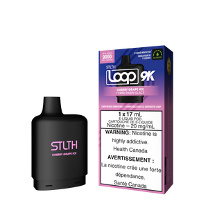 Cherry Grape Ice by Stlth Loop 9K - Closed Pod System (Level X device compatible with adapter)