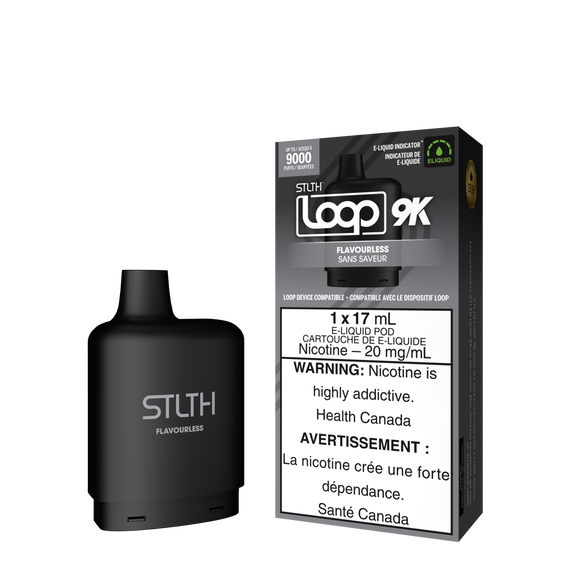 Flavourless by Stlth Loop 9K - Closed Pod System (Level X device compatible with adapter)