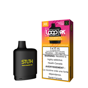 Peach Mango Ice by Stlth Loop 9K - Closed Pod System (Level X device compatible with adapter)