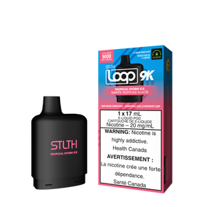 Tropical Storm Ice by Stlth Loop 9K - Closed Pod System (Level X device compatible with adapter)