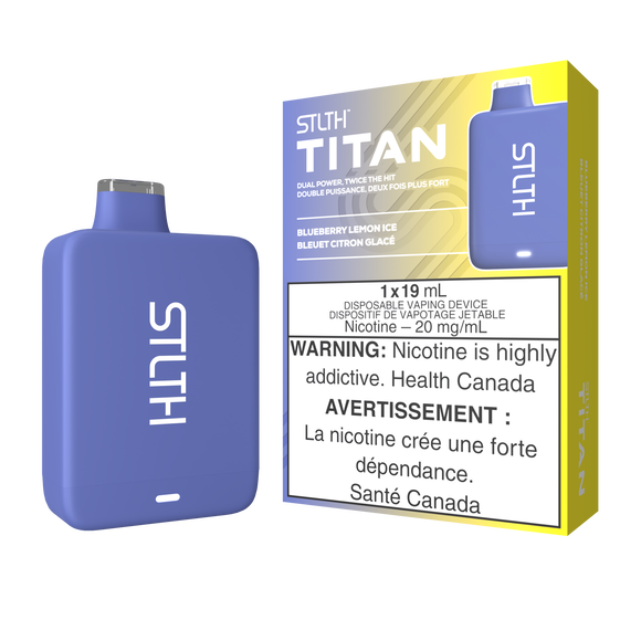 Blueberry Lemon Ice by Stlth Titan 10000 Puff 19ml Rechargeable- Disposable Vape