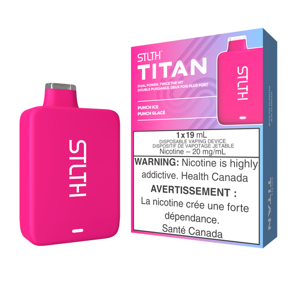 Punch Ice by Stlth Titan 10000 Puff 19ml Rechargeable- Disposable Vape