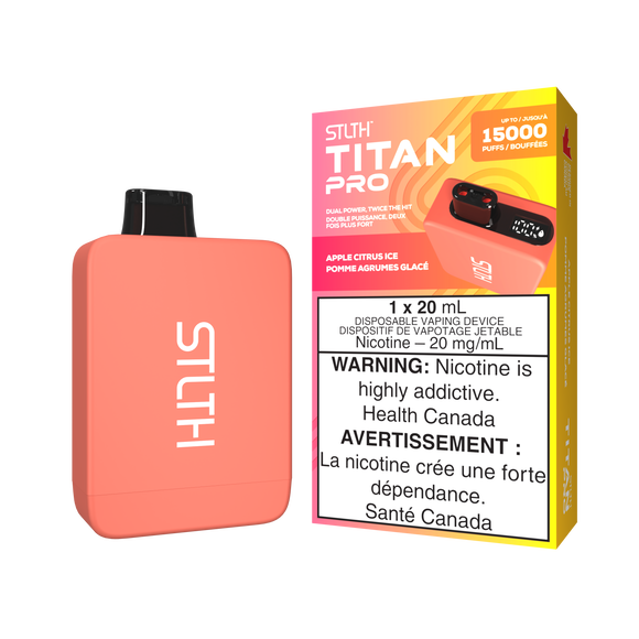 Apple Citrus Ice by Stlth Titan Pro 15000 Puff 20ml - Disposable Vape