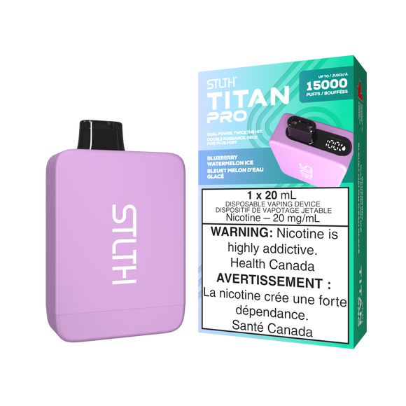 Blueberry Watermelon Ice by Stlth Titan Pro 15000 Puff 20ml - Disposable Vape