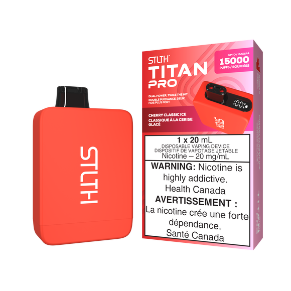 Cherry Classic Ice by Stlth Titan Pro 15000 Puff 20ml - Disposable Vape