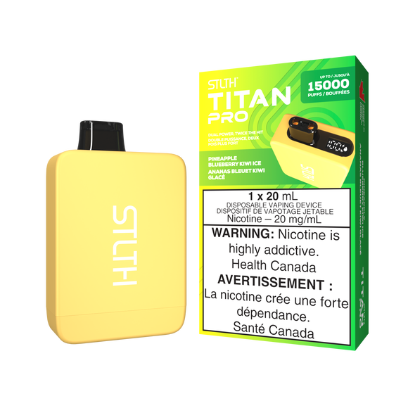 Pineapple Blueberry Kiwi Ice by Stlth Titan Pro 15000 Puff 20ml - Disposable Vape