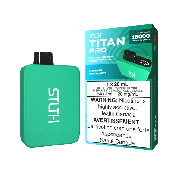 Spearmint by Stlth Titan Pro 15000 Puff 20ml - Disposable Vape