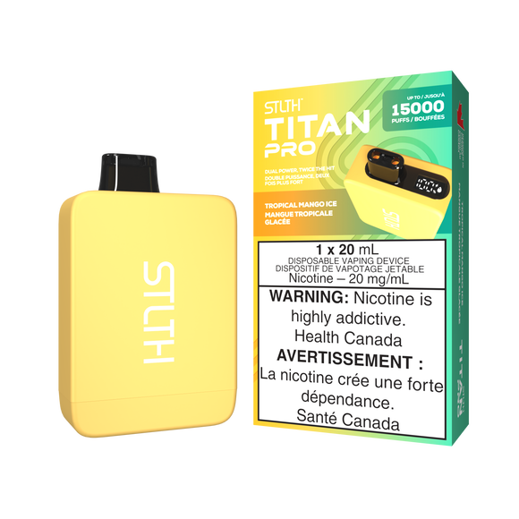 Tropical Mango Ice by Stlth Titan Pro 15000 Puff 20ml - Disposable Vape