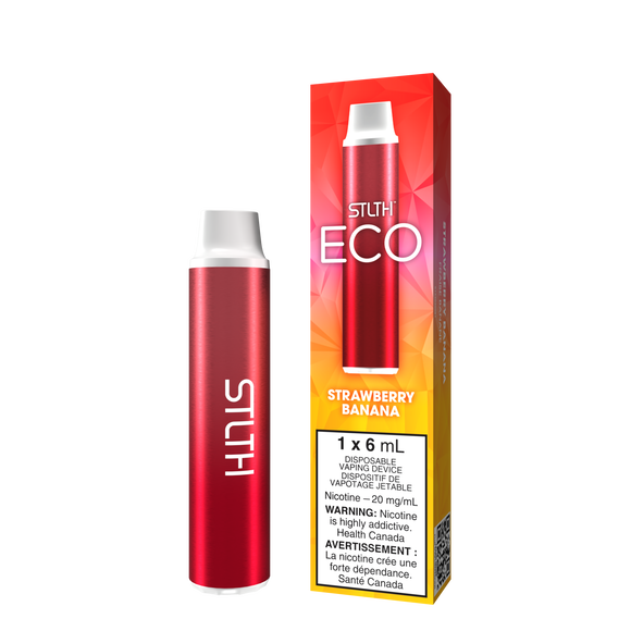 Strawberry Banana by Stlth Eco 6ml - Disposable Vape [ON]