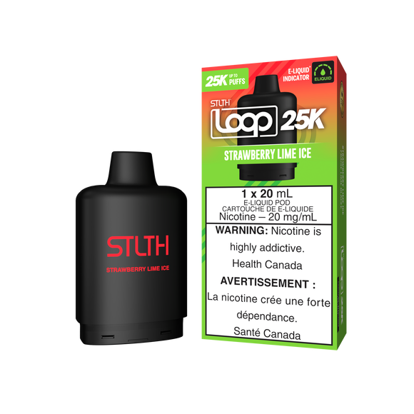 Strawberry Lime Ice by Stlth Loop 25K - Closed Pod System [CAN]