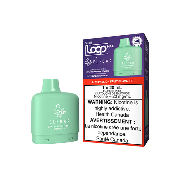 Kiwi Passionfruit Guava Ice by STLTH Loop Max X Elfbar 50K - Closed Pod System [ON]