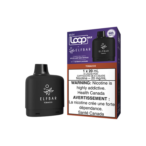 Tobacco by STLTH Loop Max X Elfbar 50K - Closed Pod System [ON]