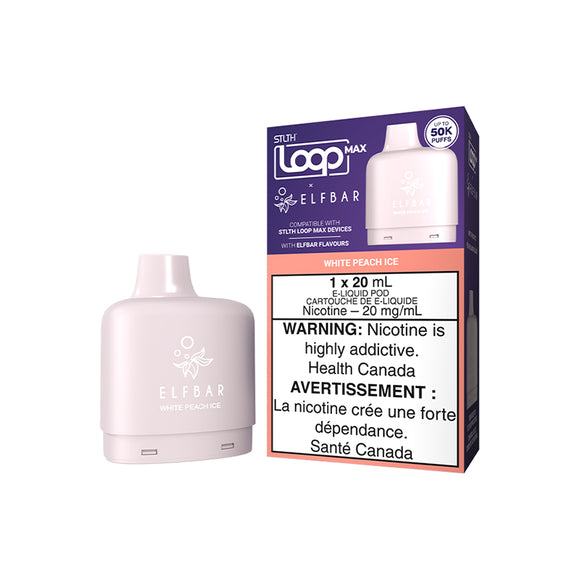 White Peach Ice by STLTH Loop Max X Elfbar 50K - Closed Pod System [ON VapingStory White Peach Ice by STLTH Loop Max X Elfbar 50K - Closed Pod System [ON VapingStory