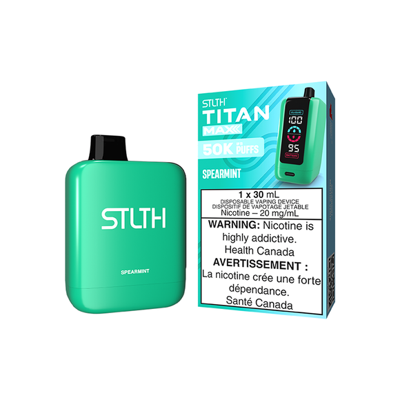 Spearmint by Stlth Titan Pro Max 50000 Puff 30ml - Disposable Vape