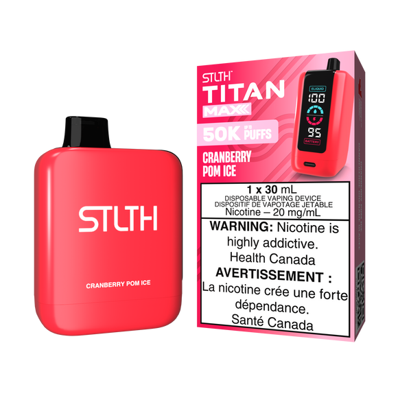 Cranberry Pom Ice by Stlth Titan Pro Max 50000 Puff 30ml - Disposable Vape