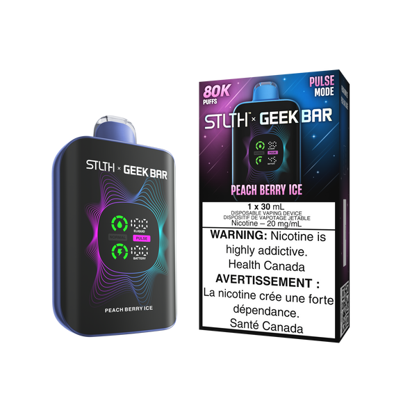 Peach Berry (Ice) by Stlth x Geek Bar 80000 Puff 30ml - Disposable Vape [ON]