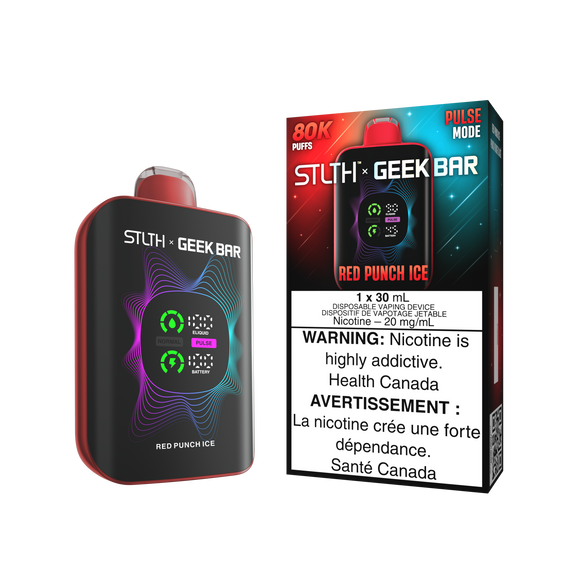 Red Punch (Ice) by Stlth x Geek Bar 80000 Puff 30ml - Disposable Vape [ON]