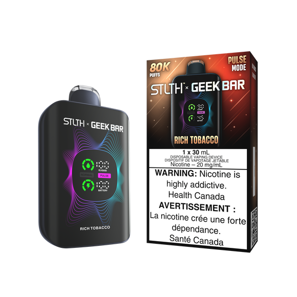 Rich Tobacco by Stlth x Geek Bar 80000 Puff 30ml - Disposable Vape [ON]