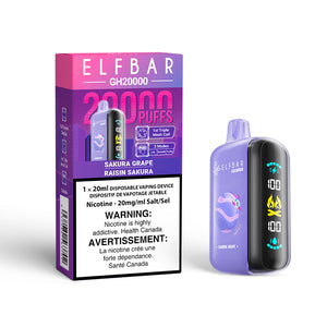 Sakura Grape by Elfbar GH20K (20000 Puff) 20mL - Disposable Vape