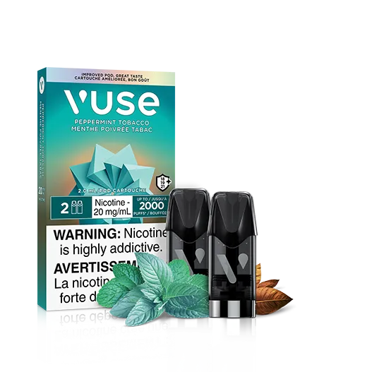 Peppermint Tobacco ePod by Vuse - Closed Pod System Vape [ON] - 2PK