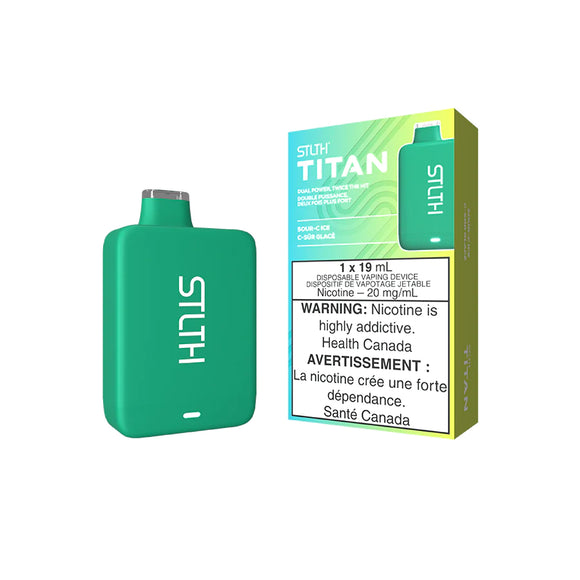Sour-C Ice by Stlth Titan 10000 Puff 19ml Rechargeable- Disposable Vape