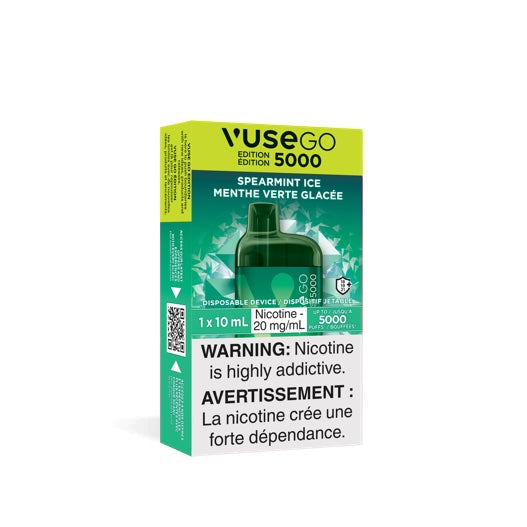 Glace à la menthe verte par Vuse Go Edition 5000 (10 ml, 5000 bouffées) - Vape jetable