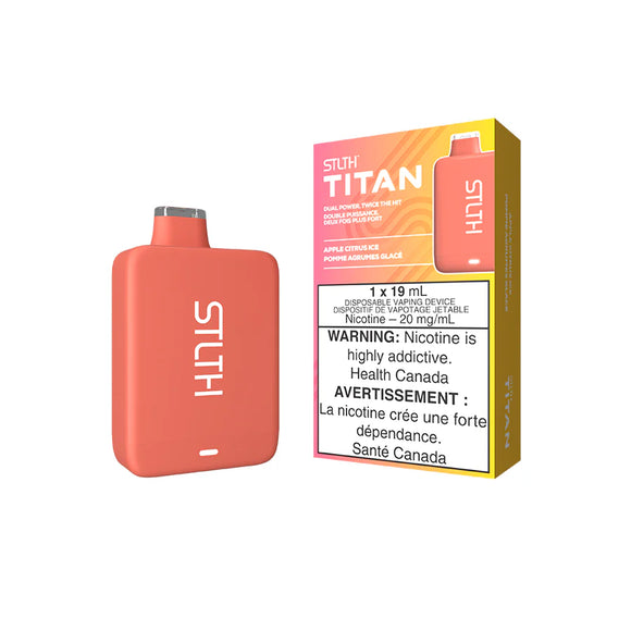 Apple Citrus Ice by Stlth Titan 10000 Puff 19ml Rechargeable- Disposable Vape