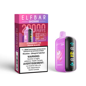 Strawberry Ice by Elfbar GH20K (20000 Puff) 20mL - Disposable Vape