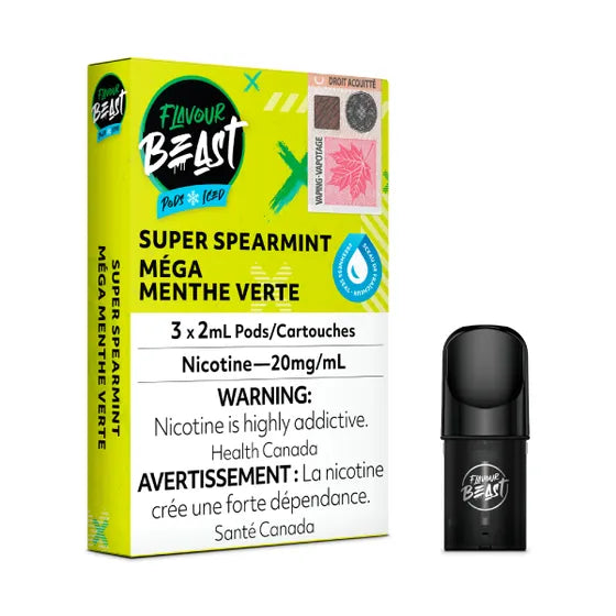 Super Spearmint Iced by Flavour Beast ('Stlth' Compatible Vape Pod)