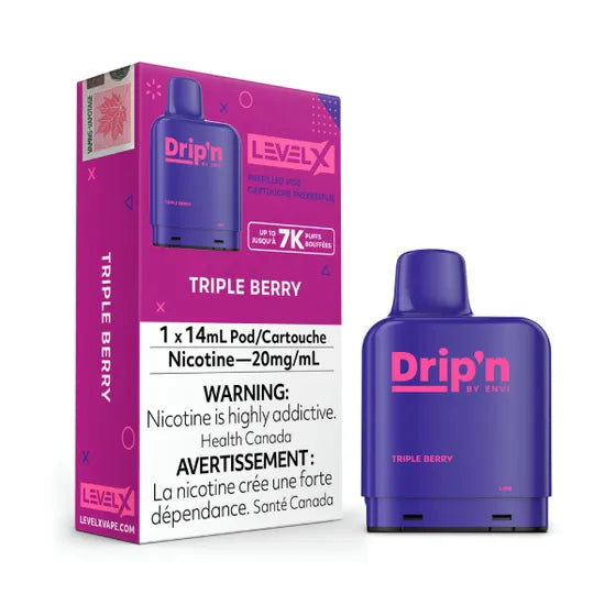 Triple Berry by Level X Drip'n - Closed Pod System