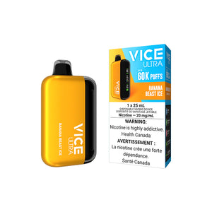 Banana Beast Ice by Vice Ultra 60K Puff 25mL - Disposable Vape [CAN]