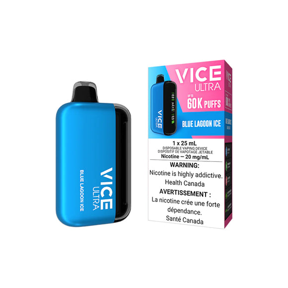 Blue Lagoon Ice by Vice Ultra 60K Puff 25mL - Disposable Vape [ON]