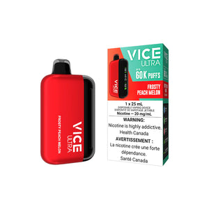 Frosty Peachy Melon by Vice Ultra 60K Puff 25mL - Disposable Vape [ON]