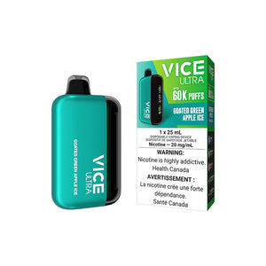 Goated Green Apple Ice by Vice Ultra 60K Puff 25mL - Disposable Vape [ON]
