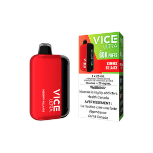 Kiberry Killa Ice by Vice Ultra 60K Puff 25mL - Disposable Vape [ON]