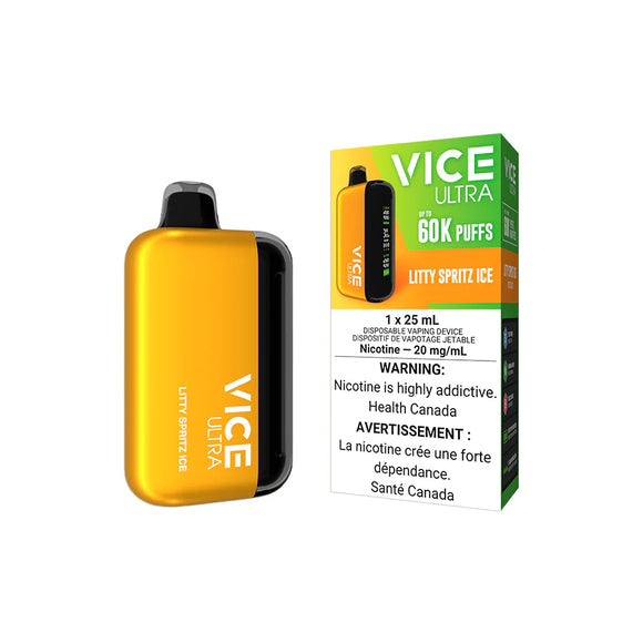 Litty Spirtz Ice by Vice Ultra 60K Puff 25mL - Disposable Vape [ON]