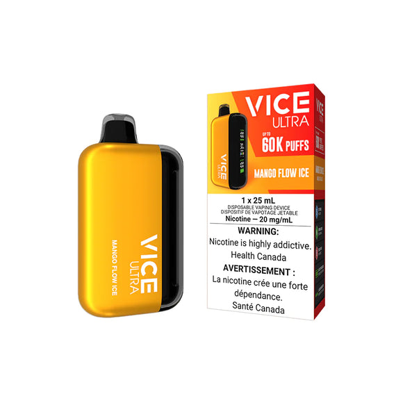 Mango Flow Ice by Vice Ultra 60K Puff 25mL - Disposable Vape [ON]