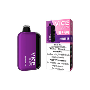 Purple D Ice by Vice Ultra 60K Puff 25mL - Disposable Vape [ON]