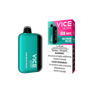 Razz Melon Rizz Ice by Vice Ultra 60K Puff 25mL - Disposable Vape [ON]