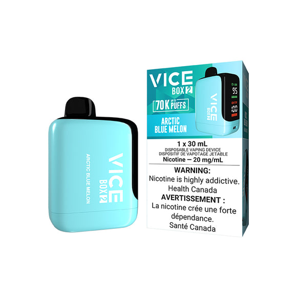 Arctic Blue Melon (Ice) by Vice Box 2 70K Puff 30mL - Disposable Vape VapingStory Arctic Blue Melon (Ice) by Vice Box 2 70K Puff 30mL - Disposable Vape VapingStory