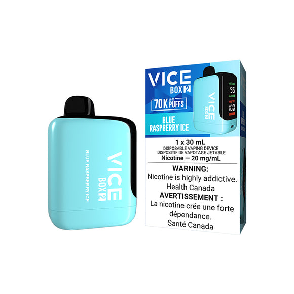 Blue Raspberry (Ice) by Vice Box 2 70K Puff 30mL - Disposable Vape